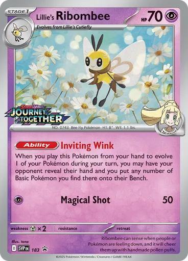 Lillie's Ribombee (Reverse Holo)