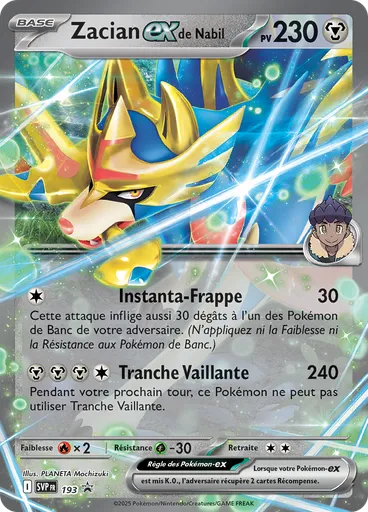 Zacian-ex de Nabil (Reverse Holo)