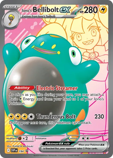 Iono's Bellibolt ex (Reverse Holo)