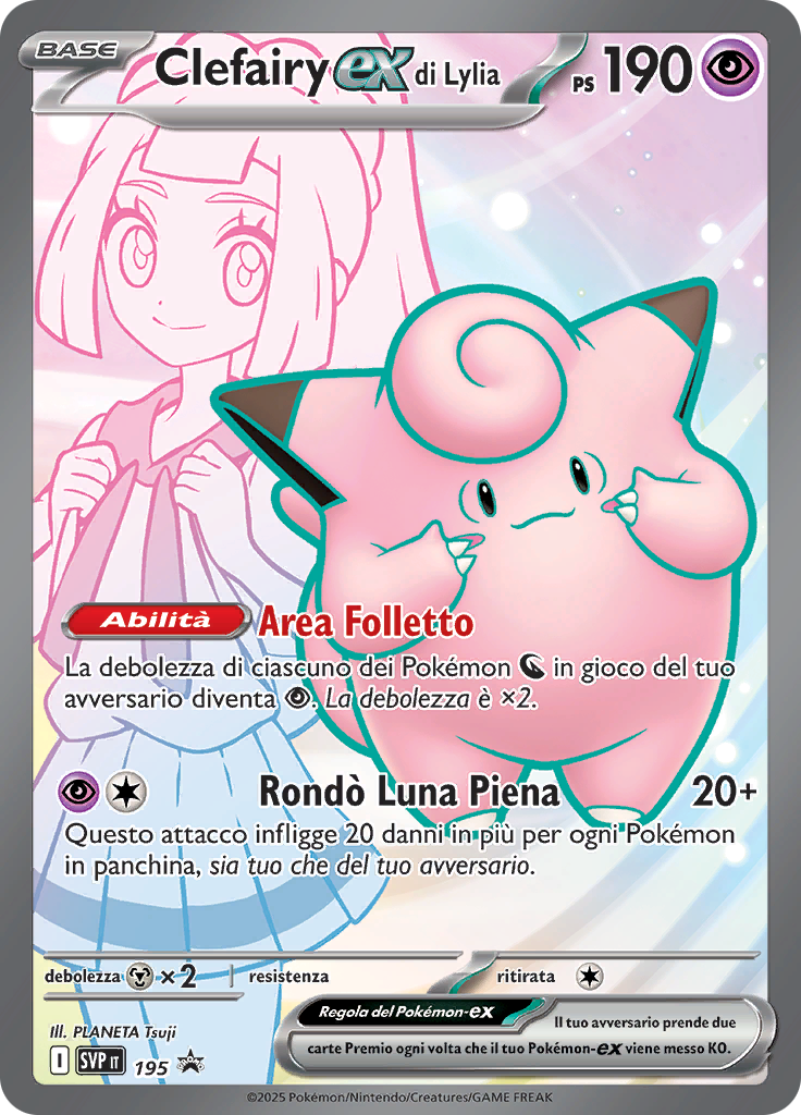 Clefairy-ex di Lylia (Reverse Holo)