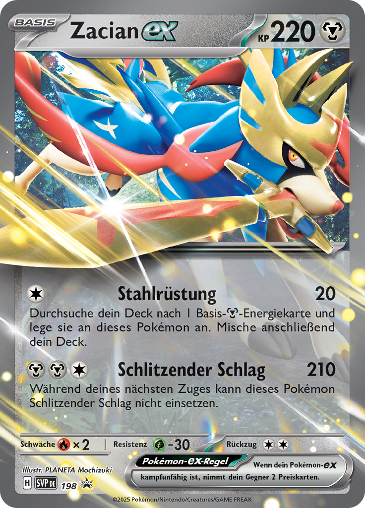 Zacian-ex (Reverse Holo)
