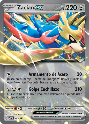 Zacian ex (Reverse Holo)