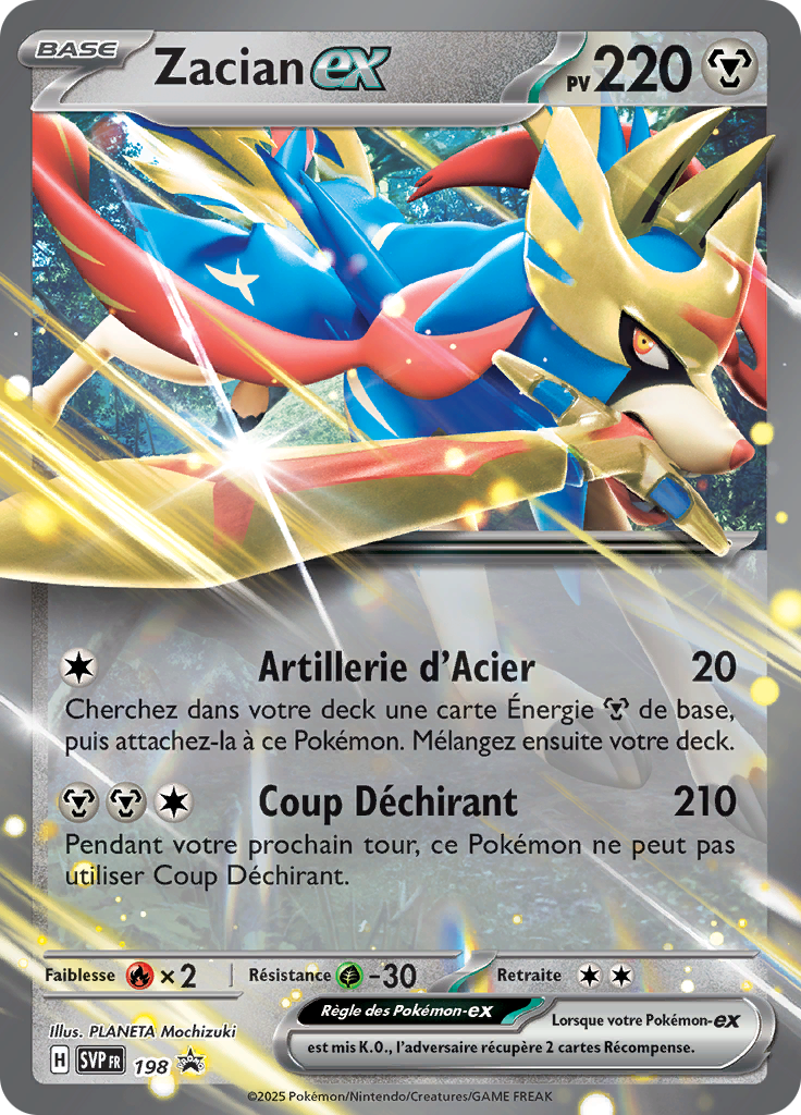 Zacian-ex (Reverse Holo)
