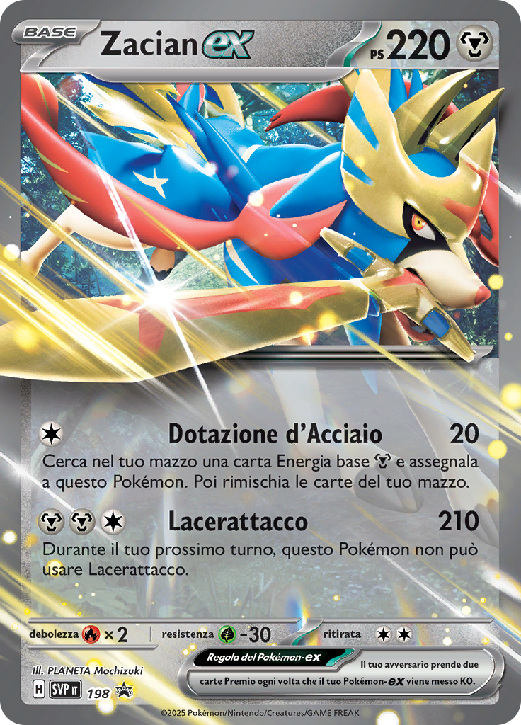 Zacian-ex (Reverse Holo)