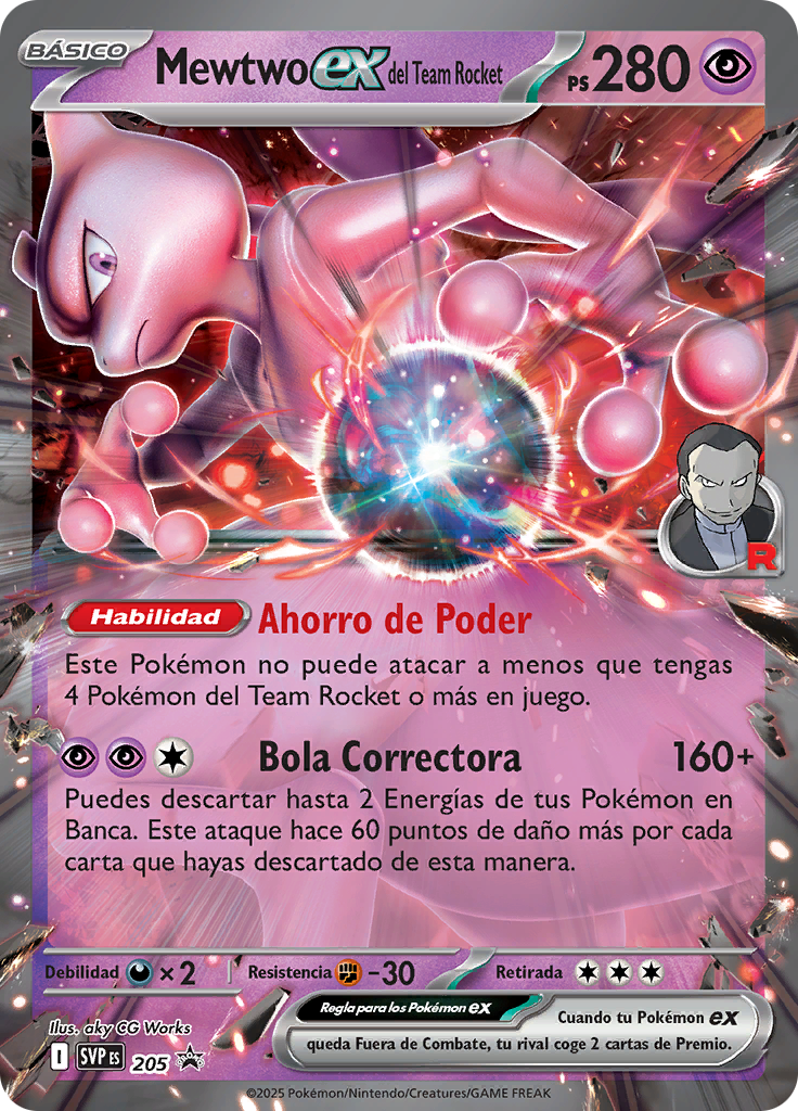 Mewtwo ex del Team Rocket