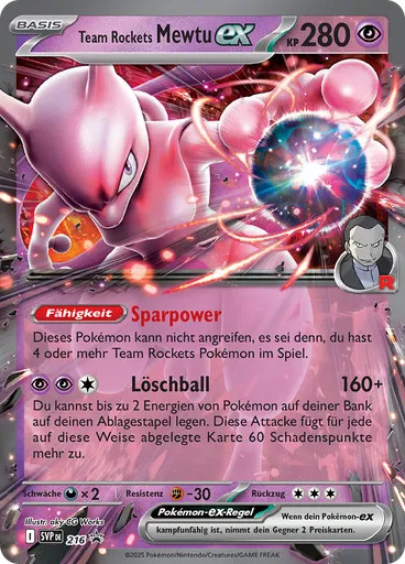 Team Rockets Mewtu-ex