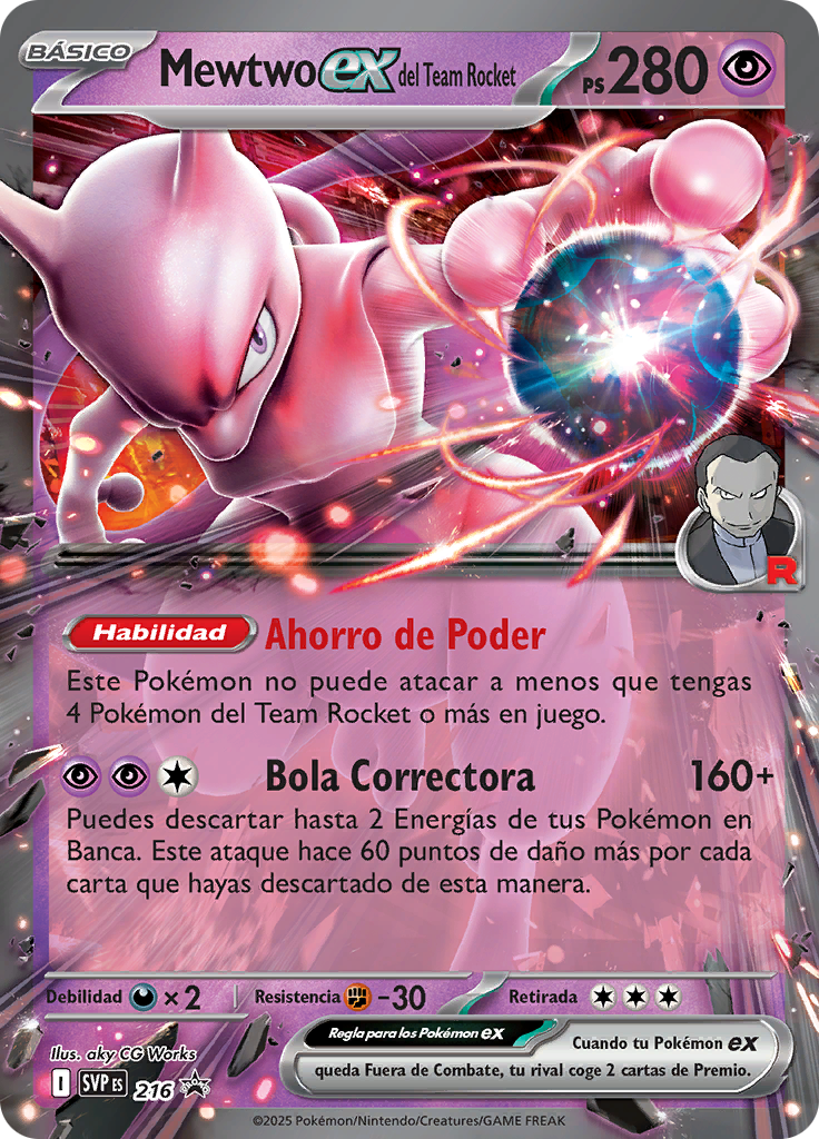 Mewtwo ex del Team Rocket
