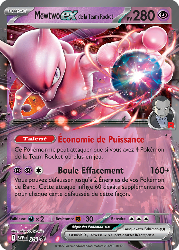Mewtwo-ex de la Team Rocket