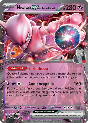 Mewtwo-ex del Team Rocket