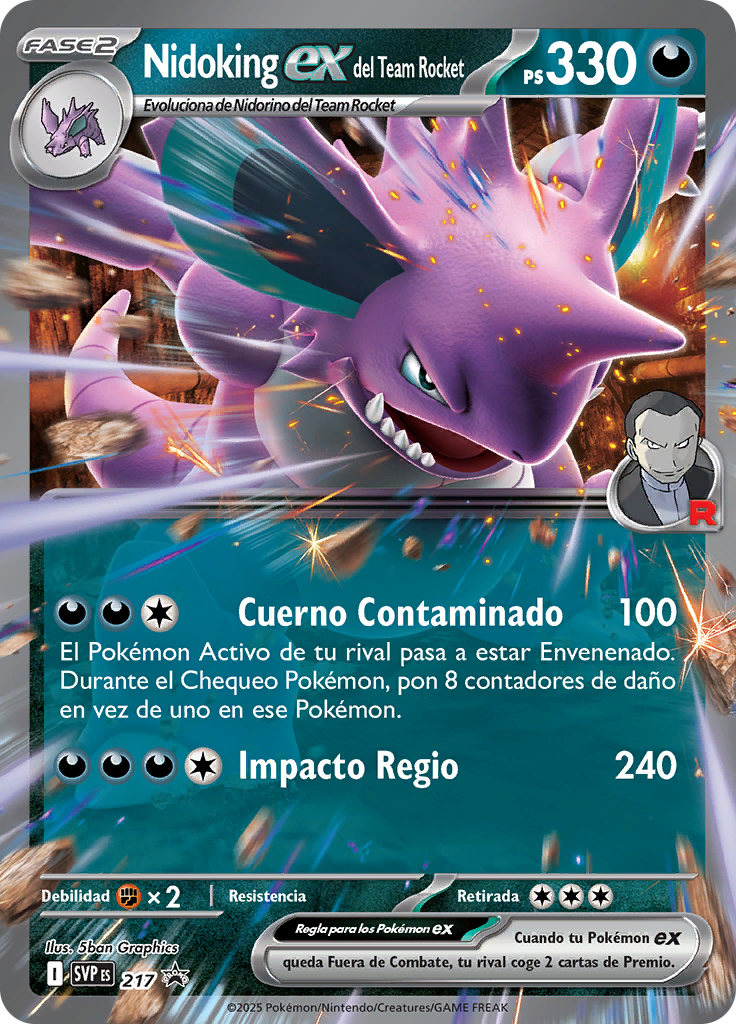 Nidoking ex del Team Rocket