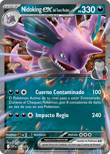 Nidoking ex del Team Rocket