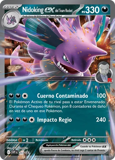 Nidoking ex del Team Rocket