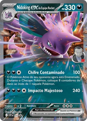 Nidoking ex da Equipe Rocket