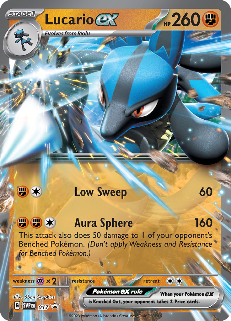 Lucario ex (Reverse Holo)
