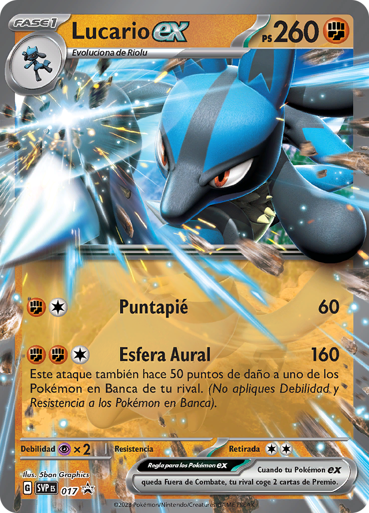 Lucario ex (Reverse Holo)