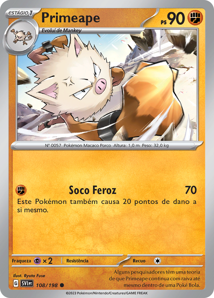 Primeape (Reverse Holo)
