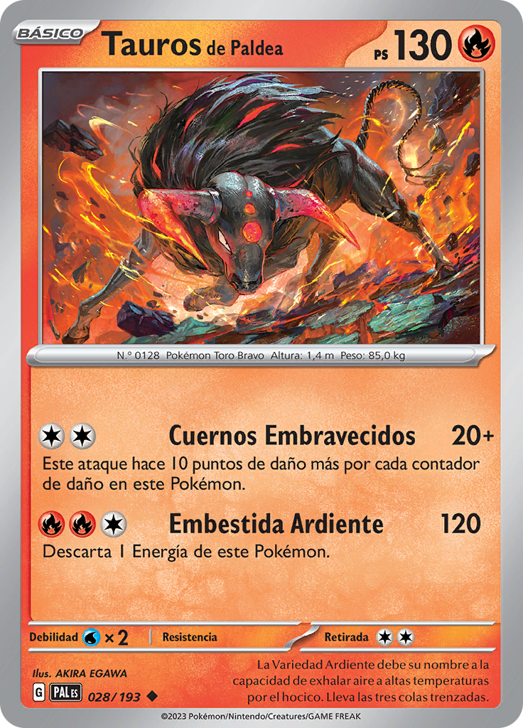 Tauros de Paldea (Reverse Holo)