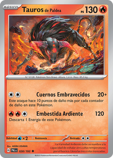 Tauros de Paldea (Reverse Holo)
