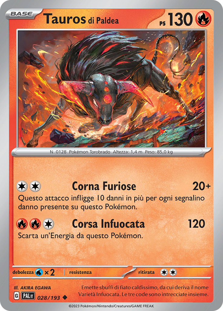 Tauros di Paldea (Reverse Holo)
