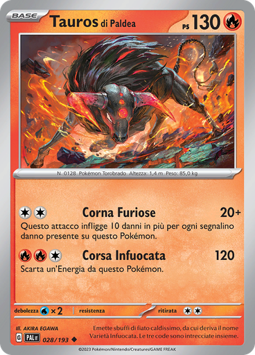 Tauros di Paldea (Reverse Holo)
