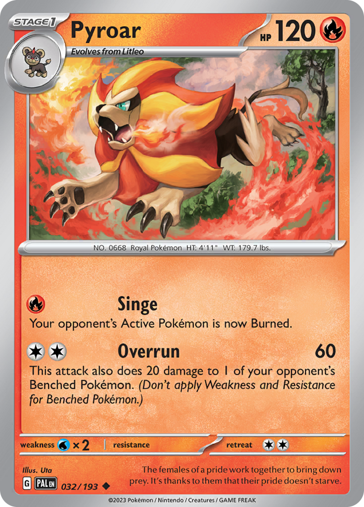 Pyroar (Reverse Holo)