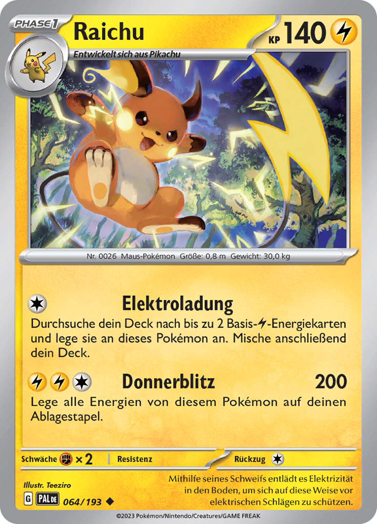 Raichu (Reverse Holo)