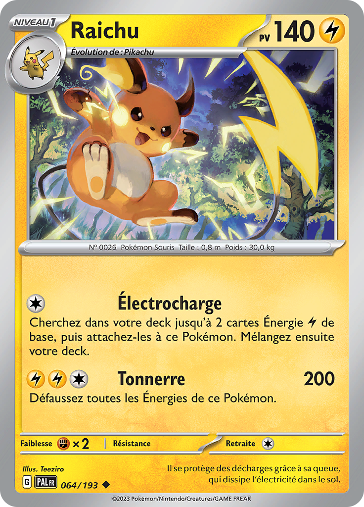 Raichu (Reverse Holo)