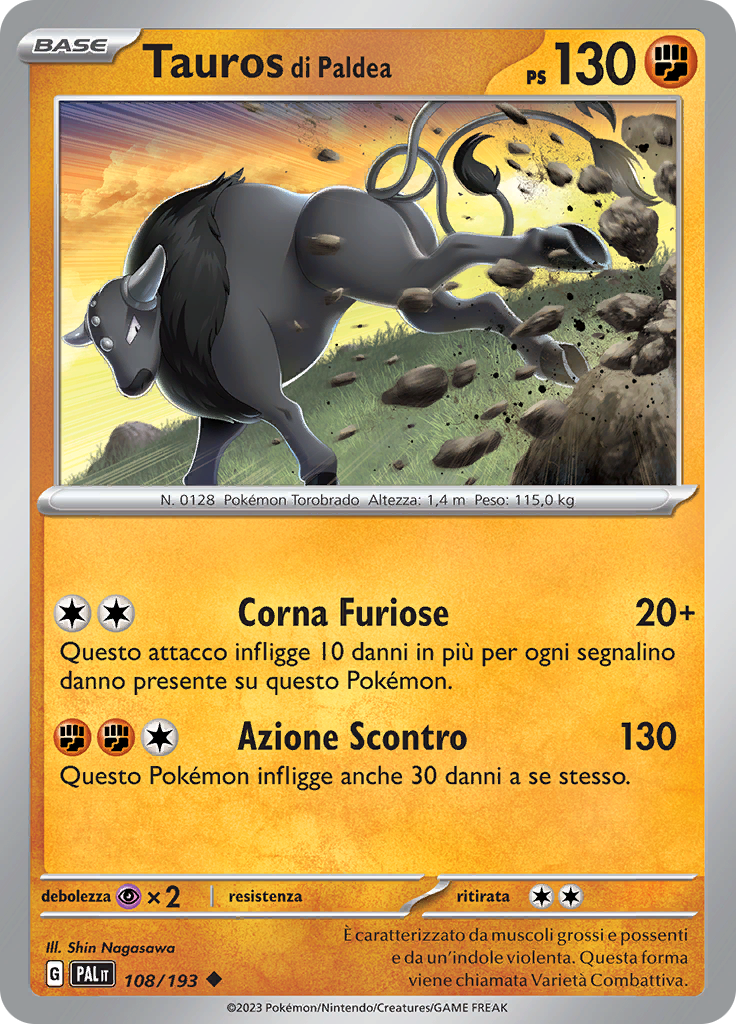 Tauros di Paldea (Reverse Holo)