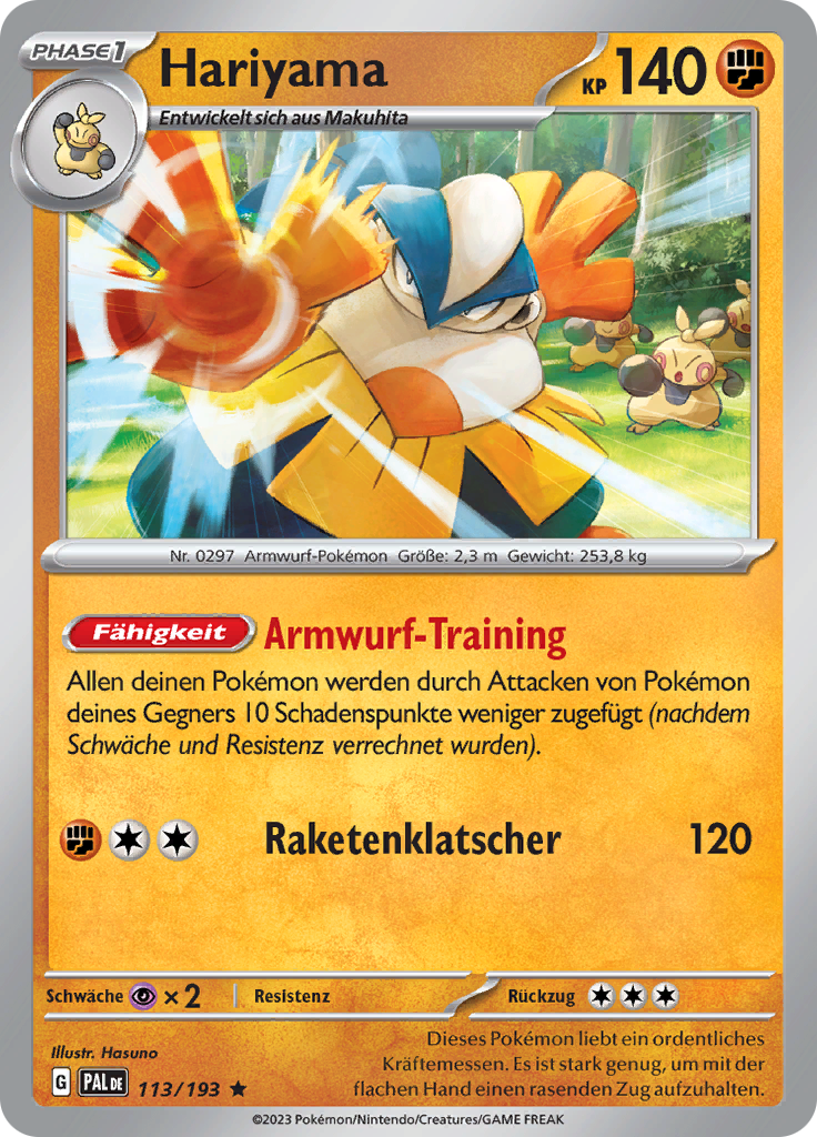 Hariyama (Reverse Holo)