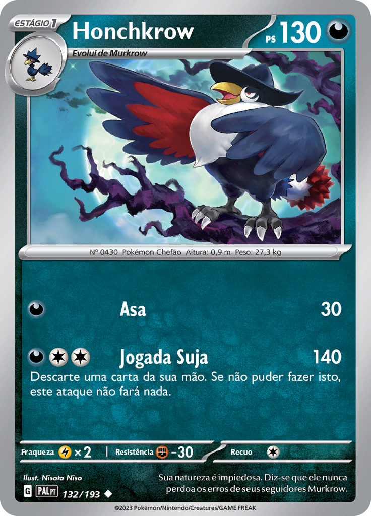 Honchkrow (Reverse Holo)