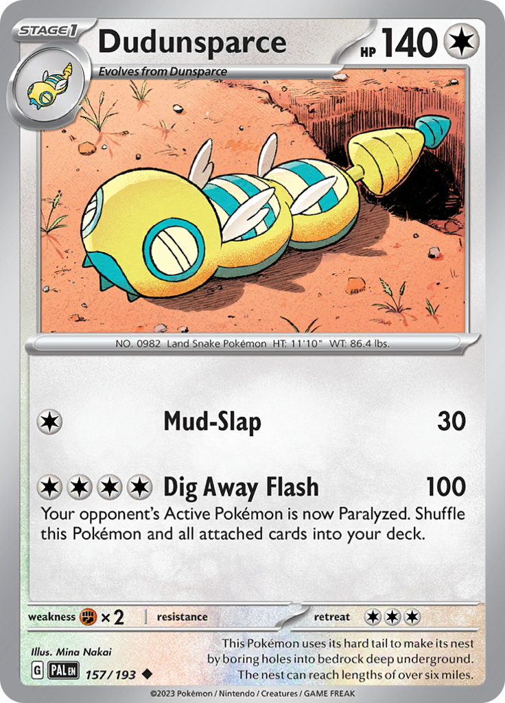 Dudunsparce (Reverse Holo)