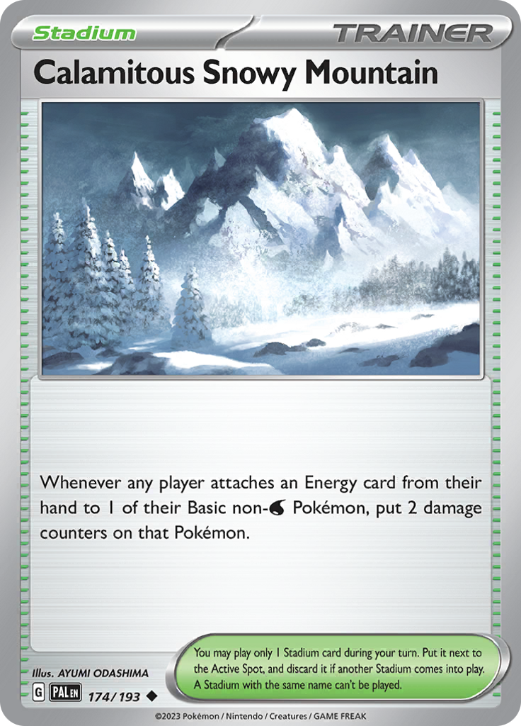 Calamitous Snowy Mountain (Reverse Holo)
