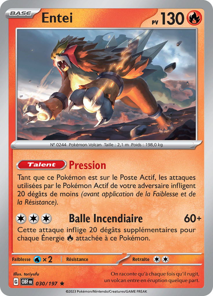 Entei (Reverse Holo)