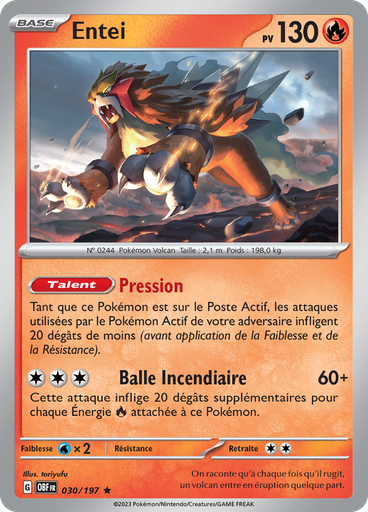 Entei (Reverse Holo)