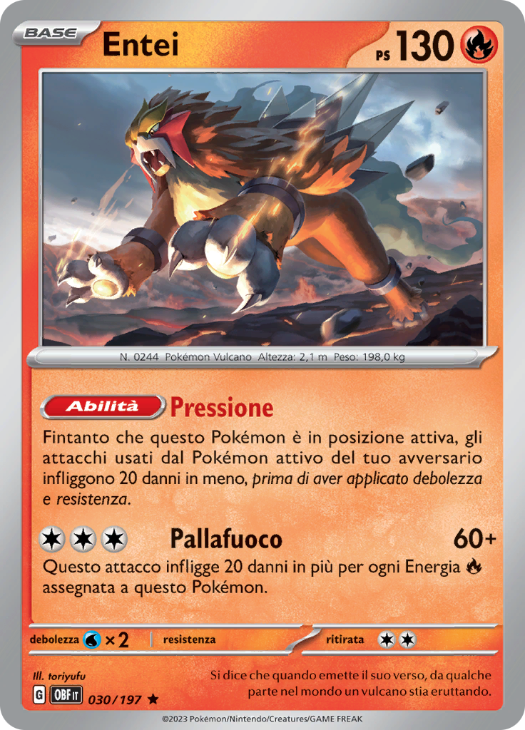 Entei (Reverse Holo)