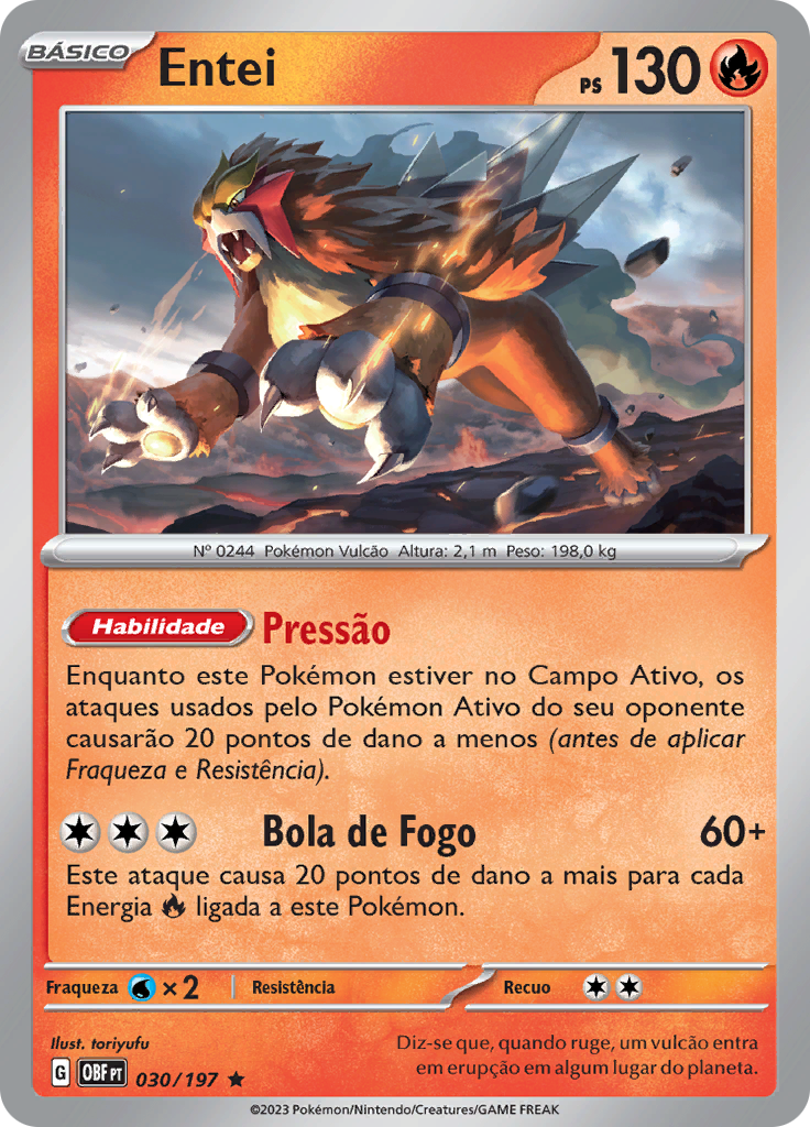 Entei (Reverse Holo)