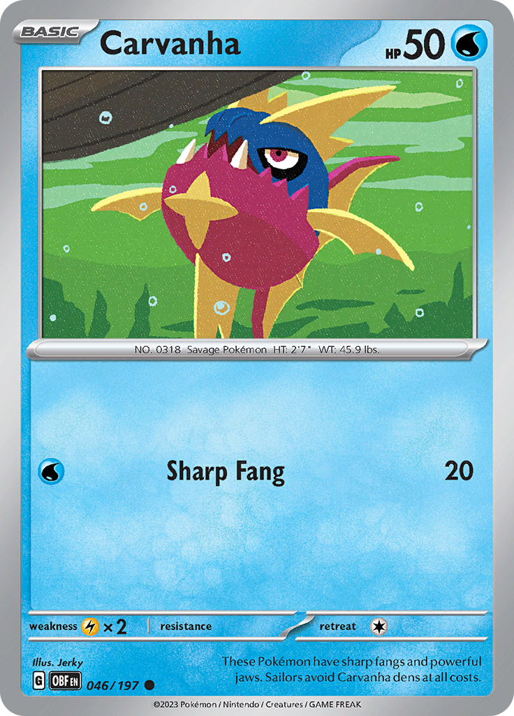 Carvanha (Reverse Holo)