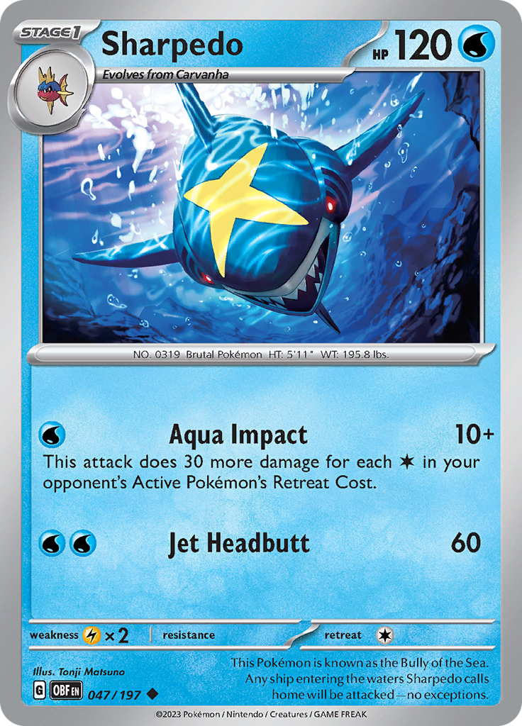 Sharpedo (Reverse Holo)