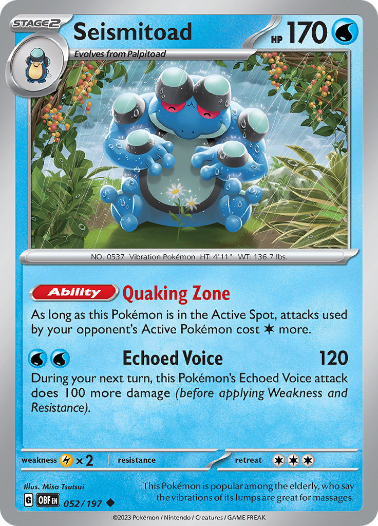 Seismitoad (Reverse Holo)