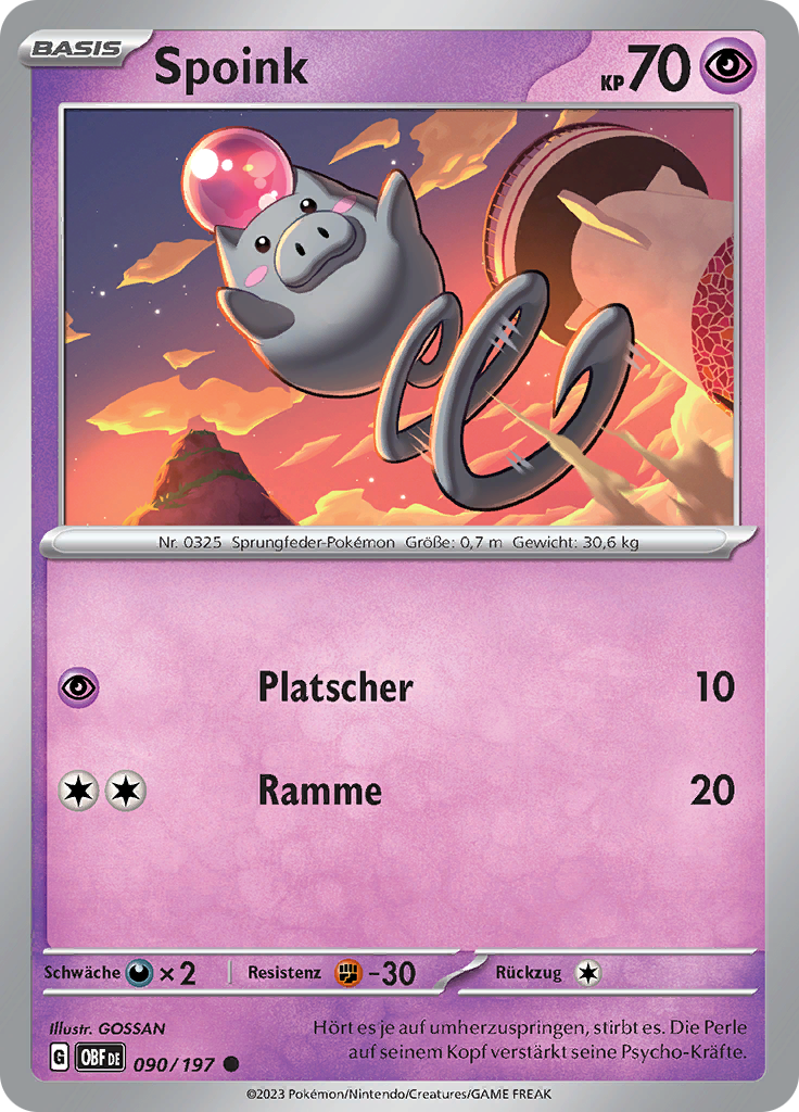 Spoink (Reverse Holo)