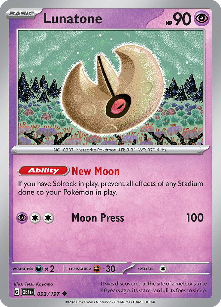Lunatone (Reverse Holo)