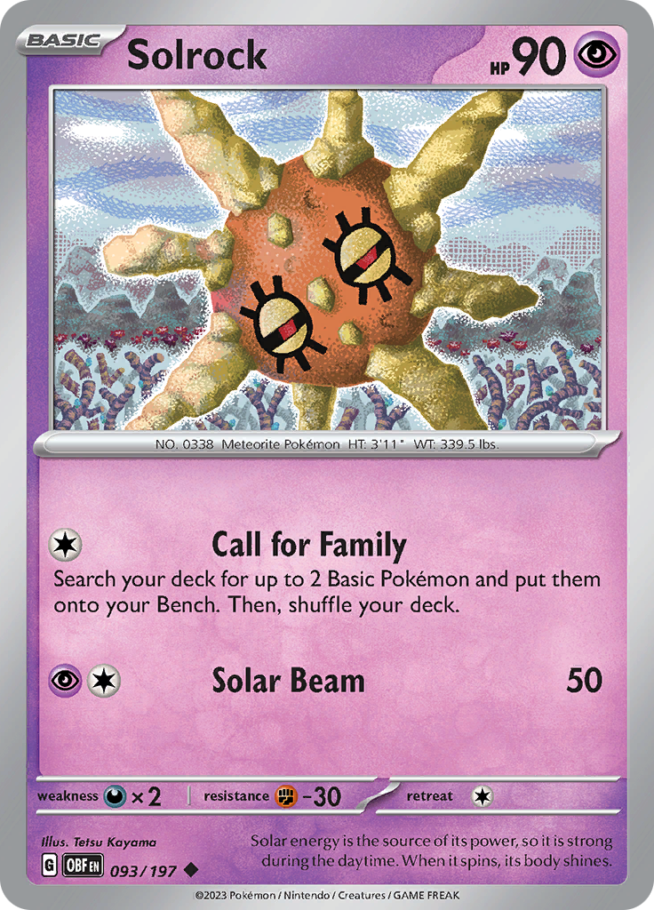 Solrock (Reverse Holo)