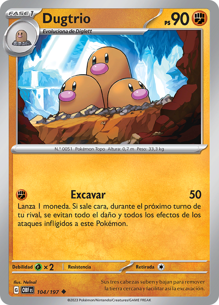 Dugtrio (Reverse Holo)