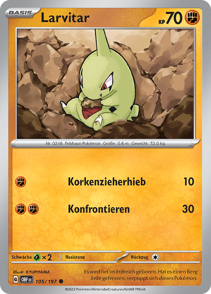 Larvitar (Reverse Holo)