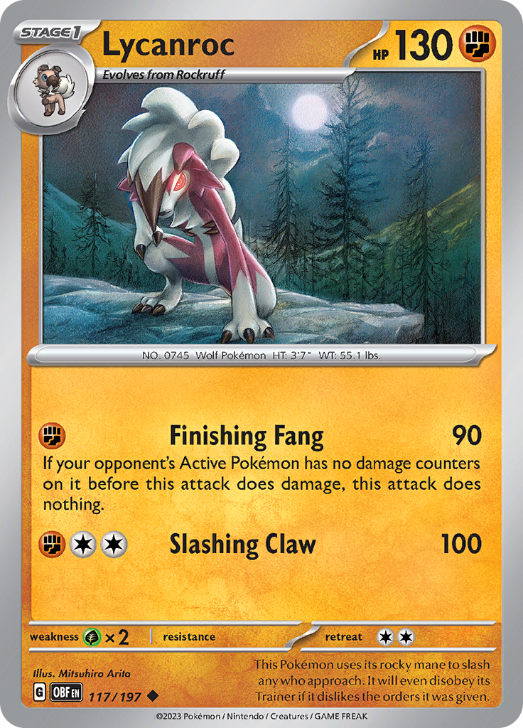 Lycanroc (Reverse Holo)