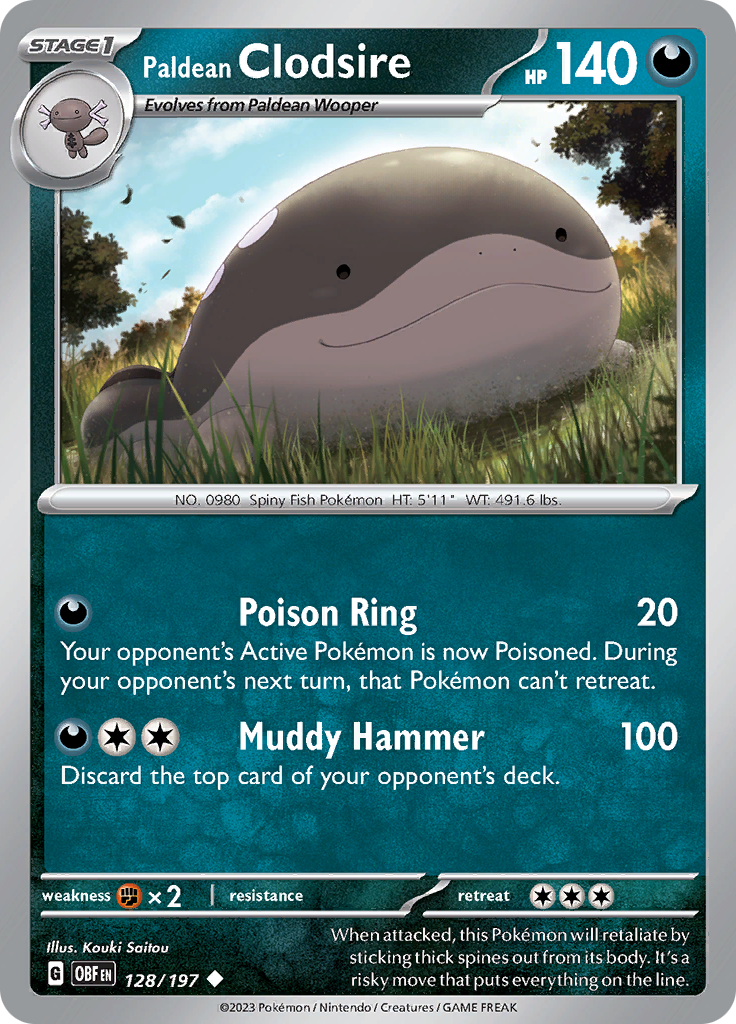 Paldean Clodsire (Reverse Holo)