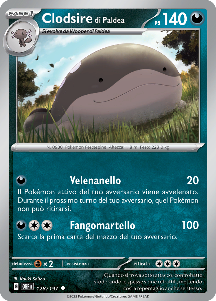 Clodsire di Paldea (Reverse Holo)