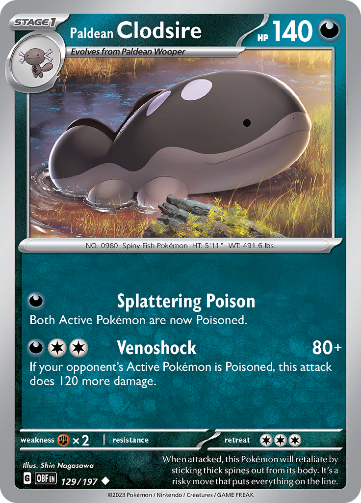 Paldean Clodsire (Reverse Holo)