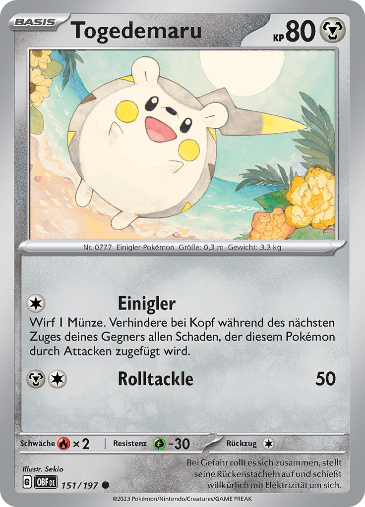 Togedemaru (Reverse Holo)