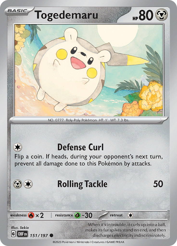 Togedemaru (Reverse Holo)
